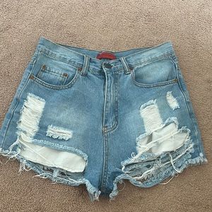 Signature8 High Waisted Denim Shorts